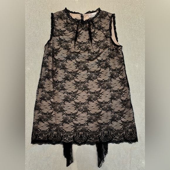 RED Valentino Tops - Red Valentino sleeveless black lace top size 6